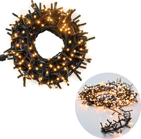 Foto: Cheqo kerstboomverlichting micro clusterverlichting kerstlampjes led verlichting kerstverlichting voor binnen en buiten 700 led s 14 meter extra warm wit