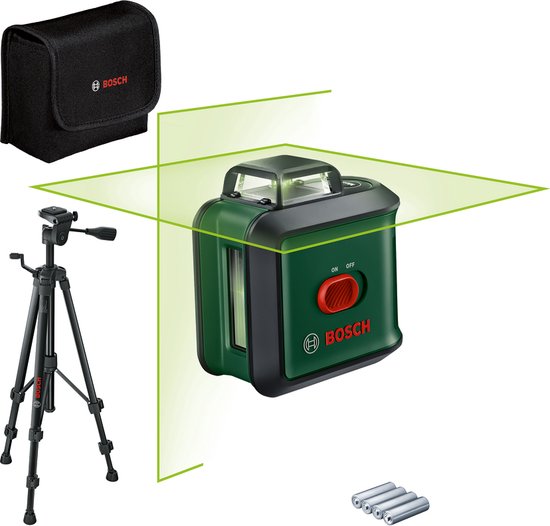 Bosch UniversalLevel 360 Set - 360° Kruislijnlaser - Inclusief Statief - Opbergetui - Batterijen