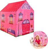 Cheqo® Speeltent - Kinderspeeltent - Prinsessen Huis - Prinsessentent - Polyester - Roze - 95x72x102cm