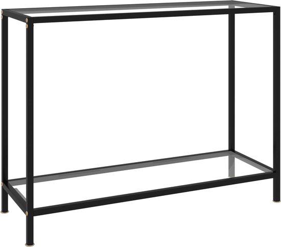 Zwarte wandspiegel 50x100 cm rechthoekig ijzer