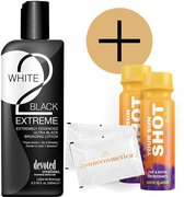 Devoted Creations - White 2 Black Extreme + 2 Your Sun Shots + 2 Verfrissingsdoekjes