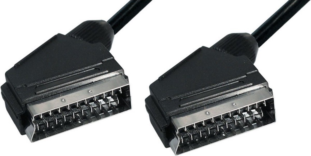 21-pins Scart kabel / zwart - 2 meter - S-Impuls