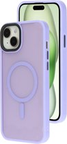 Mobiparts hoesje geschikt voor Apple iPhone 15 Plus - Hardcover - MagSafe - Roze Paars