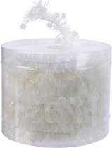 Guirlande de Noël Decoris - avec étoiles - blanc - lamette - 700 cm