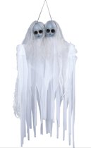 Horror/halloween decoratie spook/geest pop - siamese tweeling - hangend - 70 cm - griezelige poppen