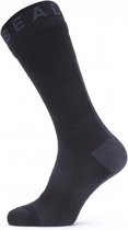 Sealskinz Waterproof All Weather Mid Length Sock with Hydrostop Fietssokken Unisex - Maat L