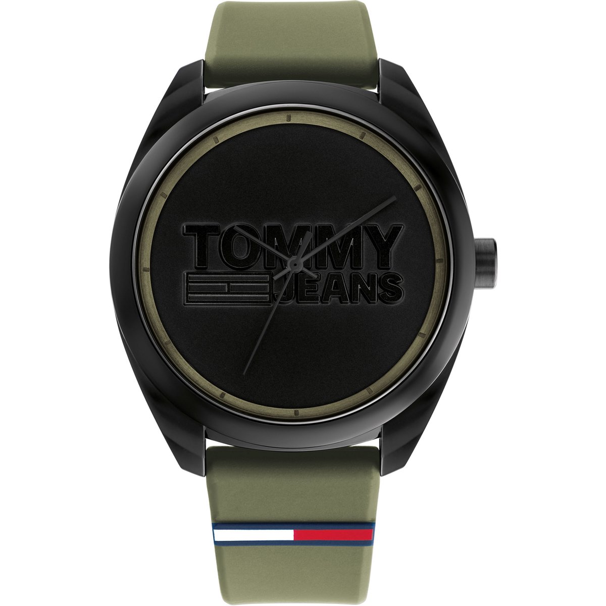 Tommy Hilfiger San Diego 1791930 Horloge - Rubber - Groen - Ø 44 mm