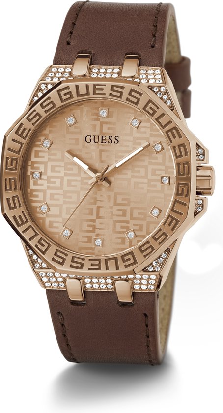 Guess Watches GW0547L2 Horloge Roségoud Bruin