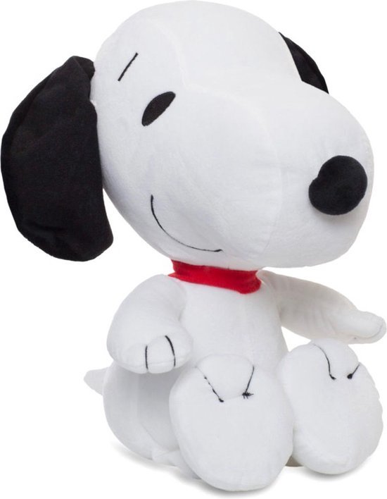 Snoopy Hond Pluche Knuffel Peanuts 25 cm {Speelgoed knuffelpop knuffeldier voor kinderen jongens meisjes | Wit Hondje, White Dog Plush Toy | Snoopy Belle}