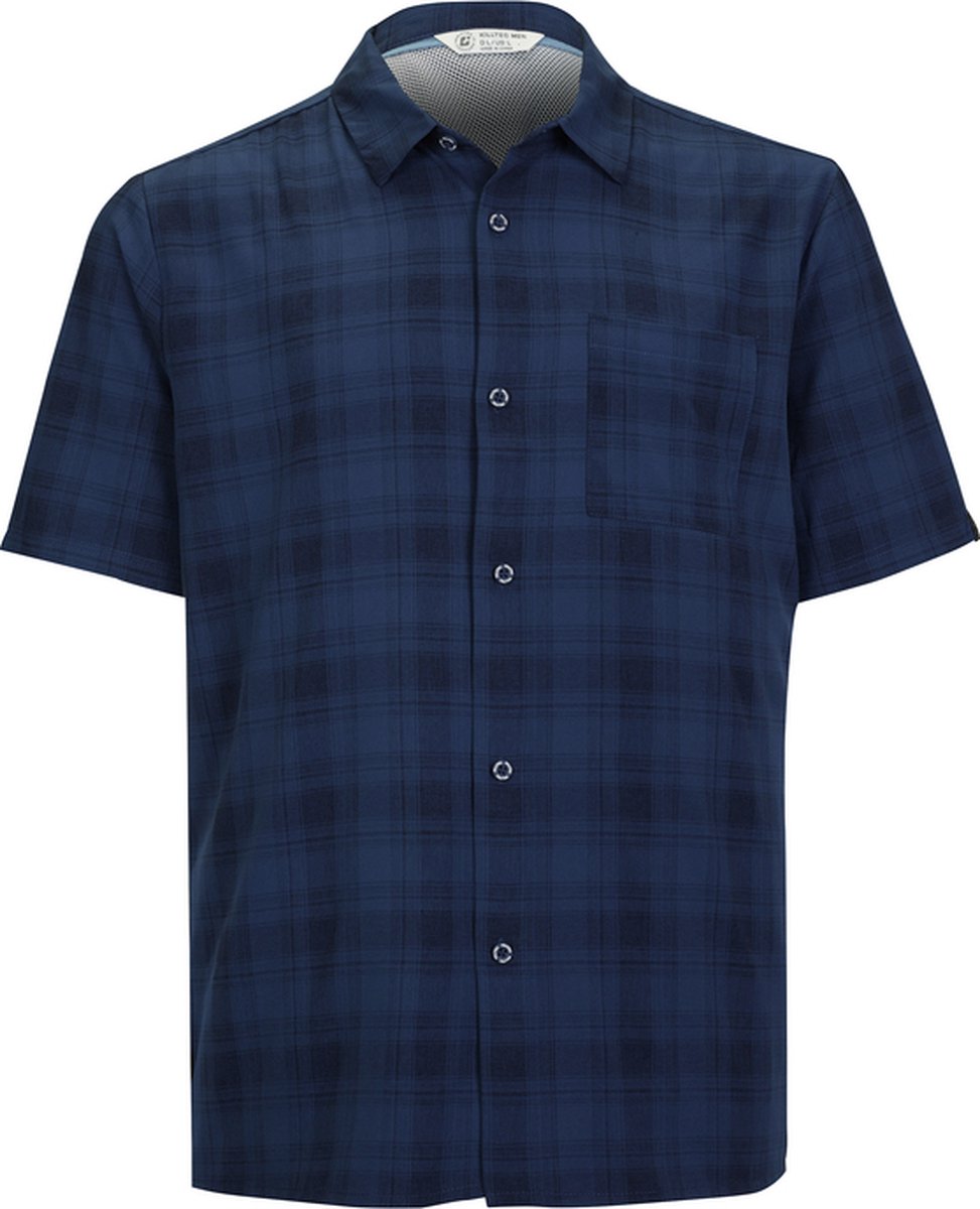 Killtec Kos 98 Men WVN Shirt Outdoorblouse Heren Blauw