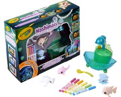 Crayola - Washimals Ocean Glow Pets - Set de coloriage et de bain d'animaux, jeu et cadeau pour enfants, à partir de 3 ans