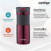 Tasse thermos, tasse isotherme anti-fuite en acier inoxydable, tasse à café à emporter, couvercle lavable au lave-vaisselle, sans BPA, chaude jusqu'à 6 heures, parfaite pour le travail, la voiture et les déplacements, 470 ml