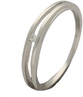 Glow 114.137558 Dames Ring - Minimalistische ring - Sieraad - Zilver - 925 Zilver - 10 mm breed
