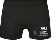 Giel, je hebt niet de leukste persoonlijkheid, maar dit helpt wel Heren Boxershort - relatie - vriend - onderbroek - grappig