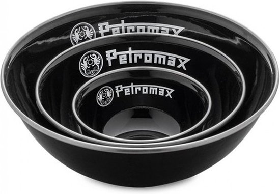 Petromax emaille kom 1L zwart 2 stuks — afbeelding 4