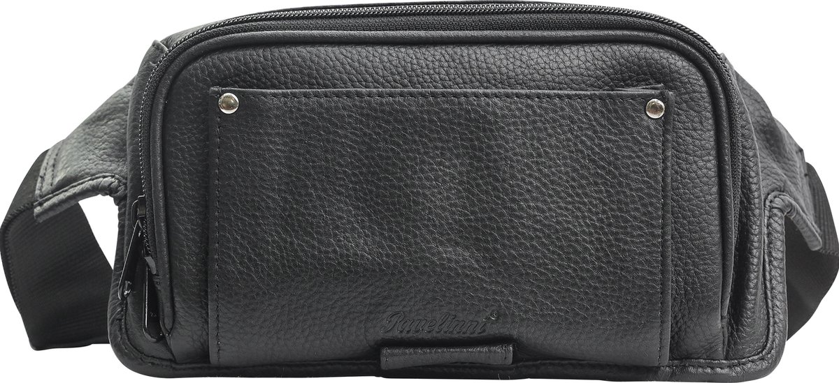 Pavelinni - Horeca portefeuille - Heuptas - Kelner tas riem - Zwart Leder - DC02175ABL
