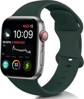Bracelet en Siliconen Smartwatch - Convient au bracelet en silicone Apple Watch - vert olive - Taille: 42 - 44 - 45 - 49mm - Strap-it Watchband / Wristband / Bracelet