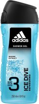 Adidas douchegel 250ml 3in1 Ice Dive