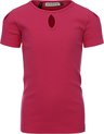 Looxs Revolution Rib T-shirt Tops & T-shirts Meisjes - Shirt - Roze - Maat 128