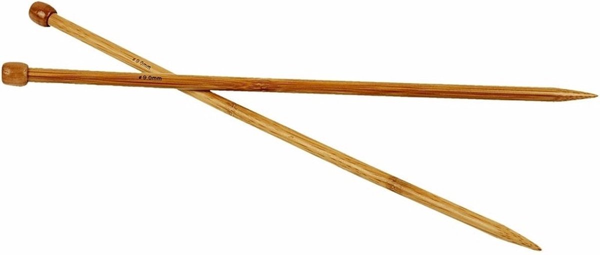 Bamboe breinaalden nr.9 - Merkloos
