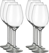 12x Wijnglazen voor rode wijn 250 ml Esprit - 25 cl - Rode wijn glazen - Wijn drinken - Wijnglazen van glas