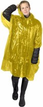 6x poncho de pluie jetable jaune pour adulte