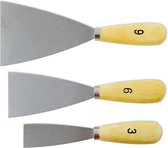 Plamuur messen - 6x - 3/6/9 cm - plamuren - stuken - gereedschap - klussen - Klus/schilder/behang benodigdheden