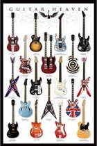 Poster Guitar Heaven 61 x 91 cm - Muziek thema posters - Wanddecoratie/Muurdecoratie