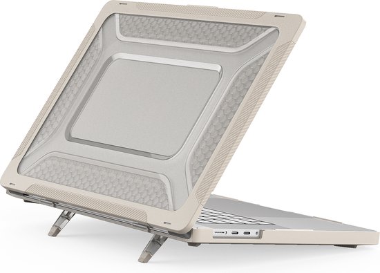 Coque MacBook Pro 16 pouces (2019 à 2023) - Support intégré + Protection Extreme - Convient pour MacBook Pro 16 pouces (A2141 / A2141 / A2485 M1 Pro / M1 Max / A2780)