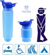 Easy Shop Herbruikbare Draagbare Nood Toilet - Plas fles 750ML Emergency WC Camping Unisex Toilet - Meeneem Toilet - WC voor in de Auto - Kinder Toilet - Closet