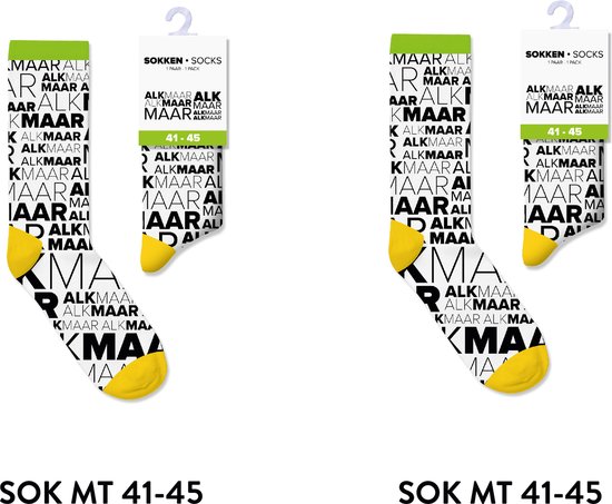 Alkmaar sokken heren en dames - multipack 2 paar - cadeau voor man en vrouw