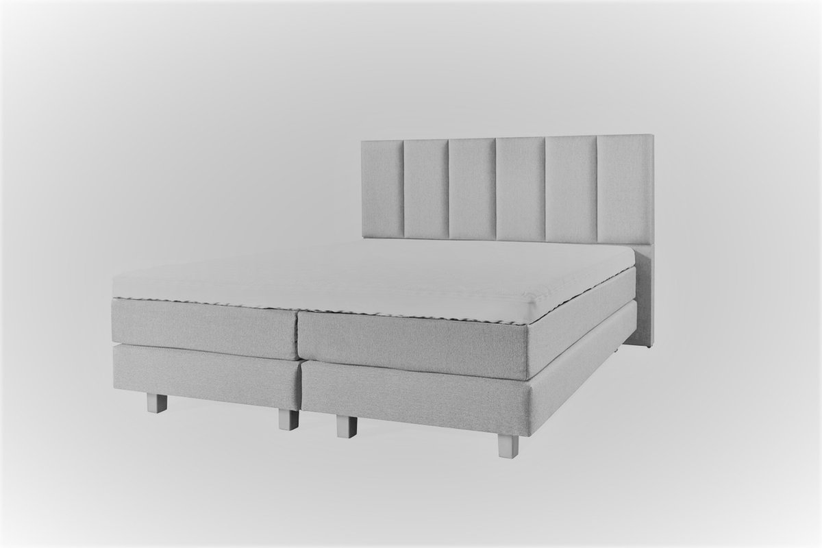 Boxspring Luxe 140x200 Vertical Wit Lederlook