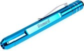 Romed penlights Deluxe 1 stuks Romed - Blauw - Metaal - Luxe penlight met ophangclip - 3 volt