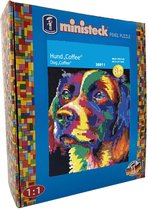 Ministeck Ministeck ART Kleurrijke Hond Koffie - XXL Doos - 8500st