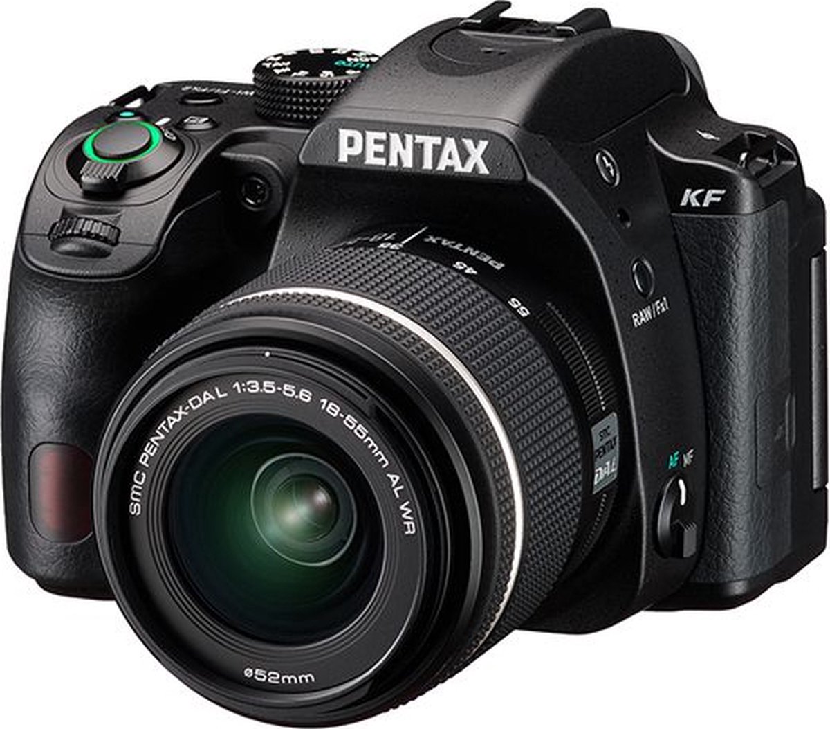 Bol.com Pentax Spiegelreflex KF Zwart + 18 - 55 mm WR aanbieding