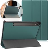 iMoshion Tablet Hoes Geschikt voor Samsung Galaxy Tab S9 - iMoshion Trifold Bookcase - Donkergroen