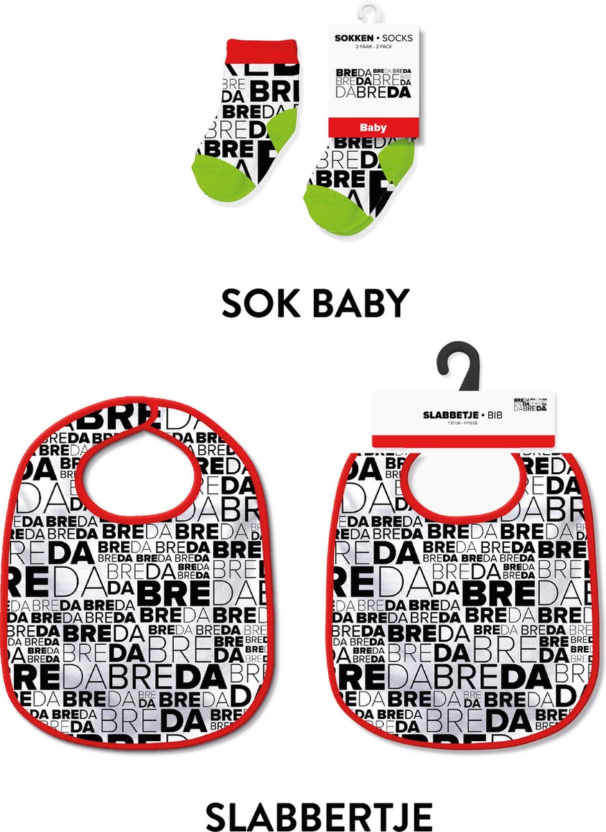 Slabbetjes en sokken met tekst - Baby cadeautjes en kraamcadeautjes - Breda
