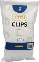 Levelit - Tegel levelling clips - 2mm - 100 stuks - Tegel Nivelleersysteem