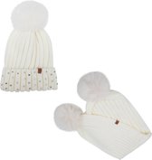 Gebreide muts met dubbele pompon • Kinder World