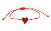 Bracelet noué Coeur - Love - Rouge - Femme - Lieve Jewels
