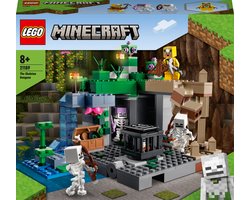 foto van LEGO Minecraft De skeletkerker Speelgoed Halloween Set met Grot, Mobs en Figuren - 21189