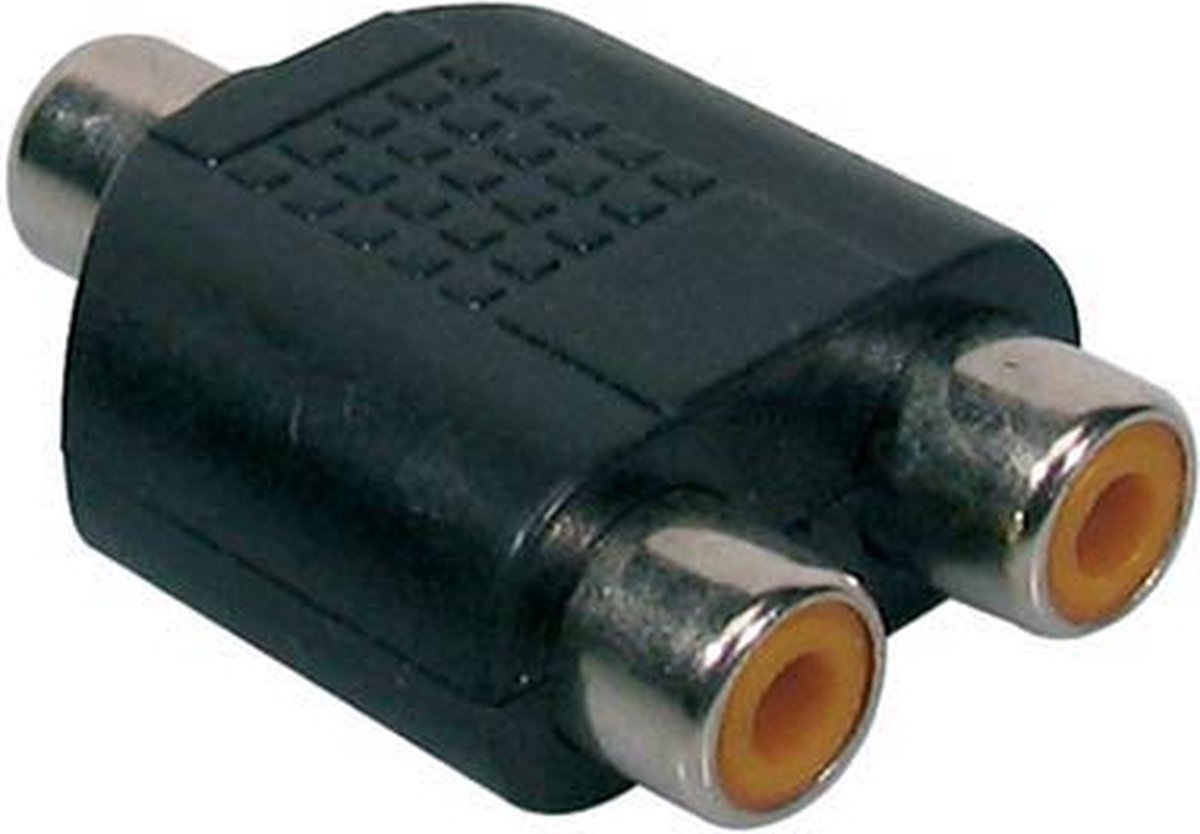 Specter Verloop Plug 2x Female RCA Tulp naar 1x Female rca tulp