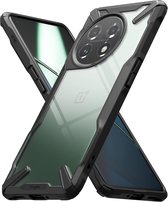 Geschikt voor Ringke Fusion X OnePlus 11 Back Cover Hoesje - Zwart
