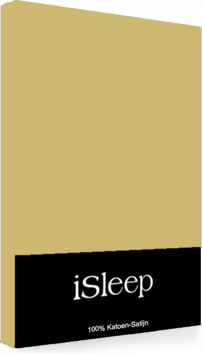 iSleep Satijn-Katoen Laken - Litsjumeaux - 240x265 cm - Geel