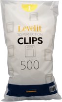 Levelit - Tegel levelling clips - 1mm - 500 stuks - Tegel Nivelleersysteem