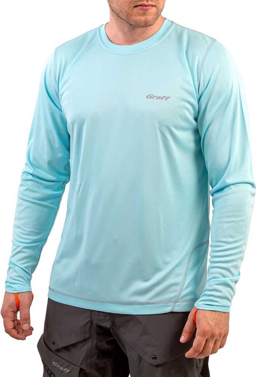 Graff Upf 50 961 Cl-3/1 T-shirt Met Lange Mouwen Blauw 2XL Man