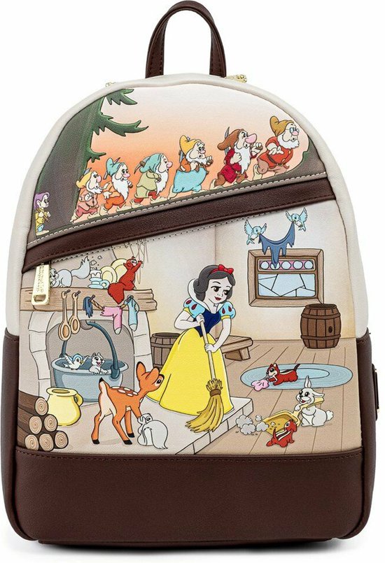 Loungefly : Disney Blanche-Neige et les Sept Nains Mini sac à dos multi-scènes