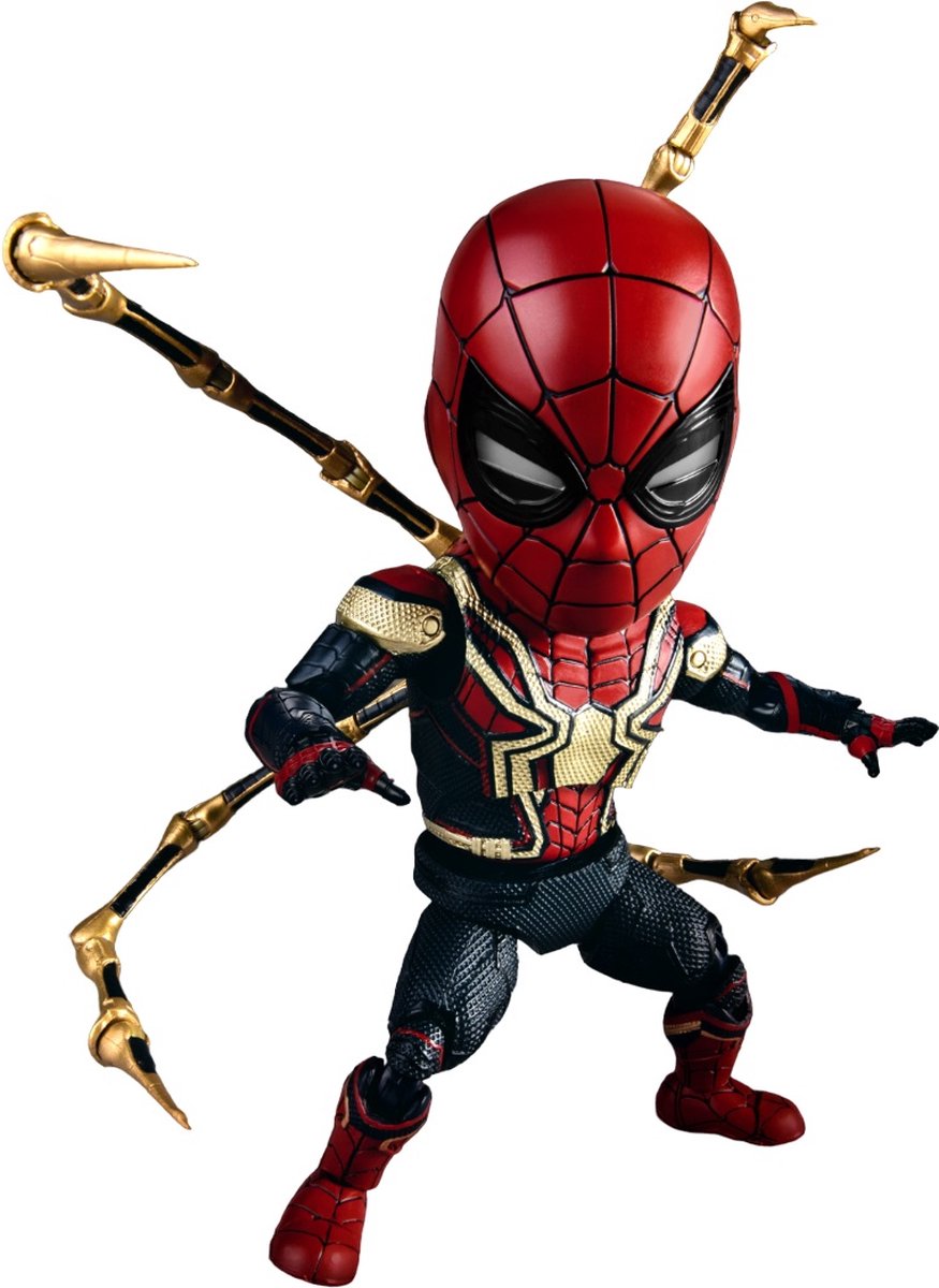 Marvel Beast Kingdom Toys SpiderMan Actiefiguur Spider-Man Integrated Suit 17 cm No Way Home Egg Attack Multicolours