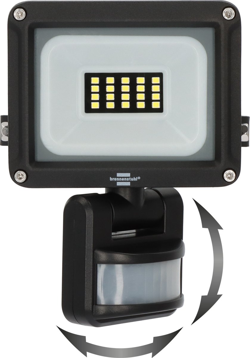 Brennenstuhl LED wandlamp JARO 1060 met bewegingsmelder, IP65, 10W, 1150lm  | bol