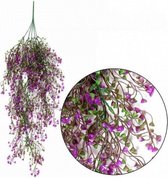 Kunst hangplant met roze bloemen - Kunstplanten - Benodigdheden - Overig